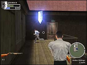 Drive out of the warehouses area, head to the 12th street and go to its end - Sonnys war | Walkthrough - Walkthrough - The Godfather Game Guide & Walkthrough