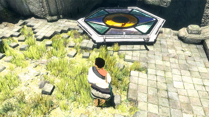 Climb down from the beast and explore the area - Cross the first ruins using the mirror | Walkthrough - Walkthrough - The Last Guardian Game Guide