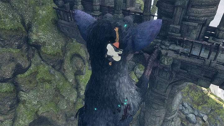 Get to the upper level thanks to climbing over Trico - High-altitude climb | Walkthrough - Walkthrough - The Last Guardian Game Guide