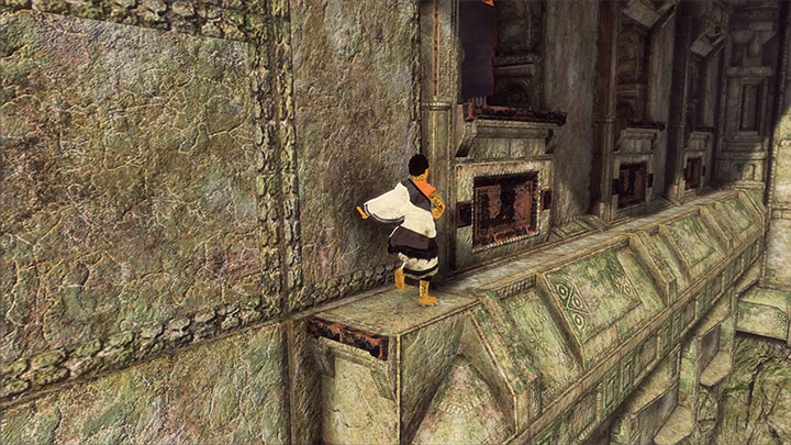 Use any of the holes to enter the ruins - Eliminate enemies with shields | Walkthrough - Walkthrough - The Last Guardian Game Guide