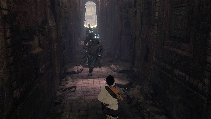 Backtrack and let Trico deal with the monsters - Lift the grate that Tricos tail is caught in | Walkthrough - Walkthrough - The Last Guardian Game Guide