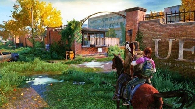 The university campus is a vast location in the game, where more exploration awaits for the heroes - The Last of Us: List of chapters - Walkthrough - The Last of Us Guide