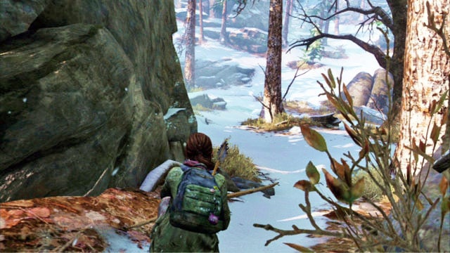 After the chapter starts, toggle crouch and start following the deer that you saw earlier - The Last of Us: The Hunt, Lakeside Resort Walkthrough - Lakeside Resort - The Last of Us Guide