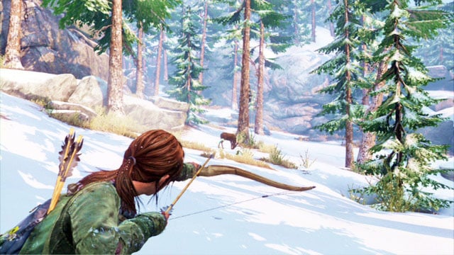You need to approach it silently and watch out for the twigs on the ground - The Last of Us: The Hunt, Lakeside Resort Walkthrough - Lakeside Resort - The Last of Us Guide