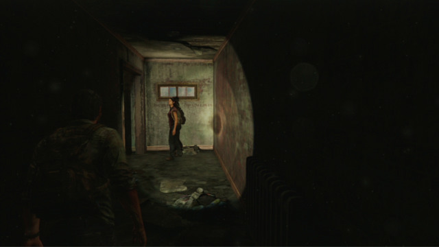 Once you are done collecting the items, climb down the stairs - The Last of Us: Beyond the Wall, The Quarantine Zone Walkthrough, map - The Quarantine Zone - The Last of Us Guide