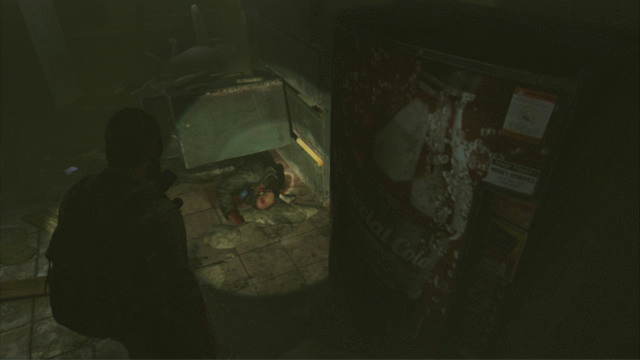 A bit further, you will bump into a man pinned down to the ground by a pile of debris - The Last of Us: Beyond the Wall, The Quarantine Zone Walkthrough, map - The Quarantine Zone - The Last of Us Guide