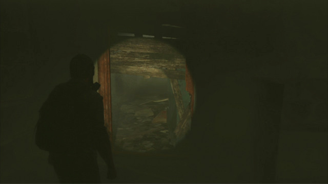 Further passage is through the hole to the left - The Last of Us: Beyond the Wall, The Quarantine Zone Walkthrough, map - The Quarantine Zone - The Last of Us Guide