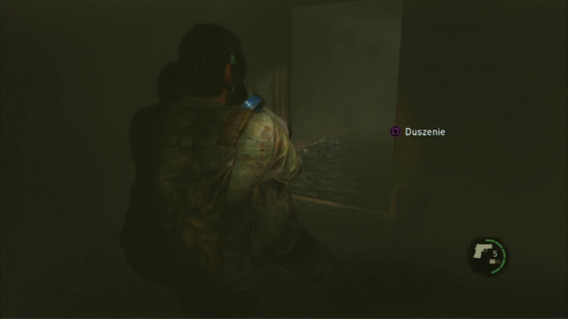 It is enough if you press and hold down the square, for Joel to strangle the zombie - The Last of Us: Beyond the Wall, The Quarantine Zone Walkthrough, map - The Quarantine Zone - The Last of Us Guide