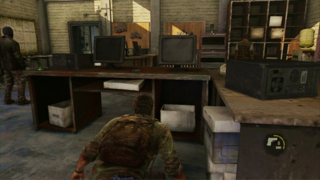 You need to deal with the men inside the building a bit differently - The Last of Us: The Slum, The Quarantine Zone Walkthrough, map - The Quarantine Zone - The Last of Us Guide