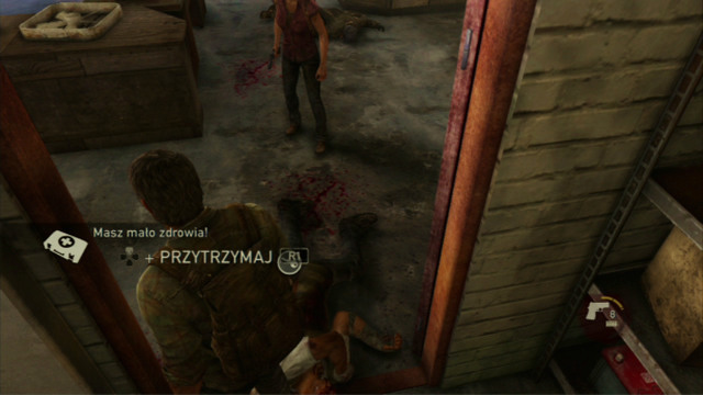 On the other corpse, you will find a warehouse key, to the nearby door - The Last of Us: The Slum, The Quarantine Zone Walkthrough, map - The Quarantine Zone - The Last of Us Guide