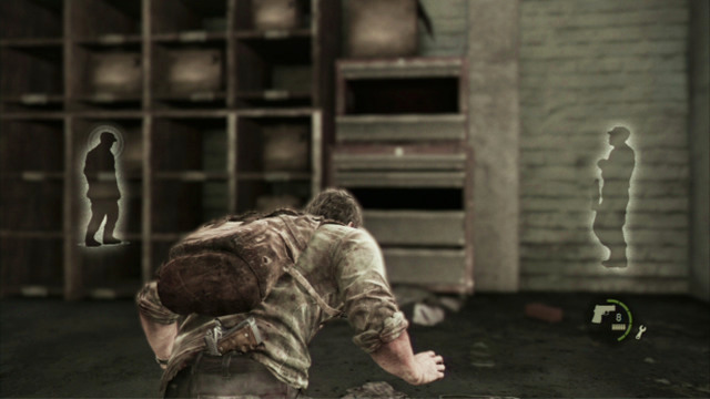 At the other side, you will have to sneak again - The Last of Us: The Cargo, The Quarantine Zone Walkthrough, map - The Quarantine Zone - The Last of Us Guide