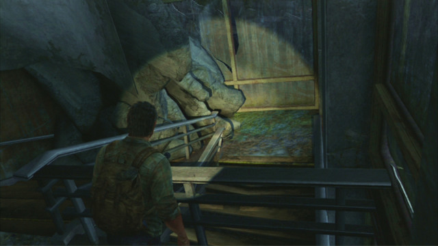 Further way leads through the barrier to the left - The Last of Us: Downtown, The Outskirts Walkthrough, map - The Outskirts - The Last of Us Guide