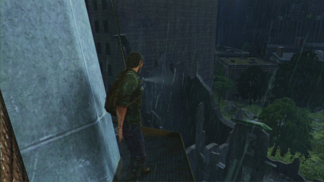 Together, walk through the window and make it into the second part of the building - The Last of Us: Downtown, The Outskirts Walkthrough, map - The Outskirts - The Last of Us Guide