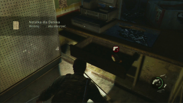 As you go ahead, you will get into a derelict shop with a long counter - The Last of Us: Downtown, The Outskirts Walkthrough, map - The Outskirts - The Last of Us Guide