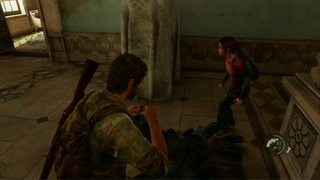 Once he dies, there is going to be only one soldier left, which should be no problem to you anymore - The Last of Us: The Capitol Building, The Outskirts Walkthrough, map - The Outskirts - The Last of Us Guide