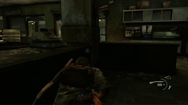 First, take out the enemy in front of you, using the rifle - The Last of Us: Alone and Forsaken, Pittsburgh Walkthrough, map - Pittsburgh - The Last of Us Guide