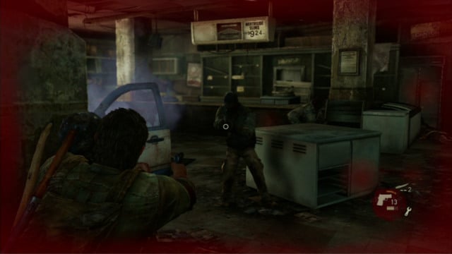 After you kill out the first wave bandits, the second wave will come in, through the smashed windows - The Last of Us: Alone and Forsaken, Pittsburgh Walkthrough, map - Pittsburgh - The Last of Us Guide