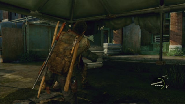One of the bandits will approach you in a moment - The Last of Us: Alone and Forsaken, Pittsburgh Walkthrough, map - Pittsburgh - The Last of Us Guide