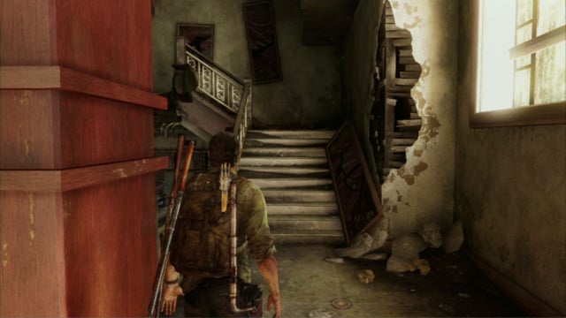 Once you have collected all the useful items, climb up and go left - The Last of Us: Hotel Lobby, Pittsburgh Walkthrough, map - Pittsburgh - The Last of Us Guide