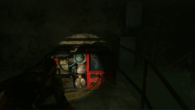 First, explore the area to the left and then keep to the right, until you see a red generator - The Last of Us: Hotel Lobby, Pittsburgh Walkthrough, map - Pittsburgh - The Last of Us Guide
