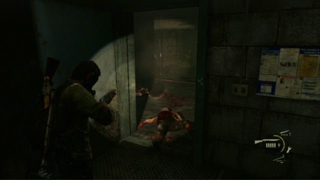 Before you start it, deploy bombs in two entrances into this room and prepare to or three Molotovs cocktails - The Last of Us: Hotel Lobby, Pittsburgh Walkthrough, map - Pittsburgh - The Last of Us Guide