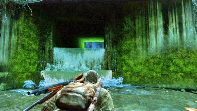 Go ahead and keep an eye on the right side of the tunnel - The Last of Us: Sewers, The Suburbs Walkthrough - The Suburbs - The Last of Us Guide