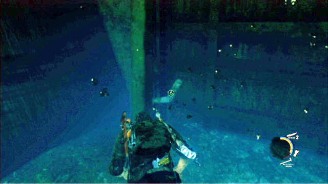 To unblock it, you have to dive and remove the metal bar to the left of the passage (the triangle) - The Last of Us: Sewers, The Suburbs Walkthrough - The Suburbs - The Last of Us Guide