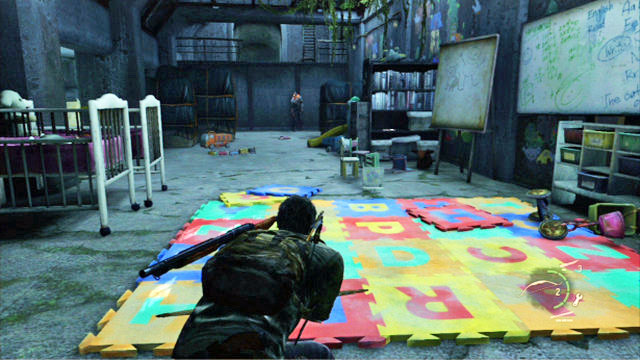 At the end of the childs room you are up for a fight with a clicker - The Last of Us: Sewers, The Suburbs Walkthrough - The Suburbs - The Last of Us Guide