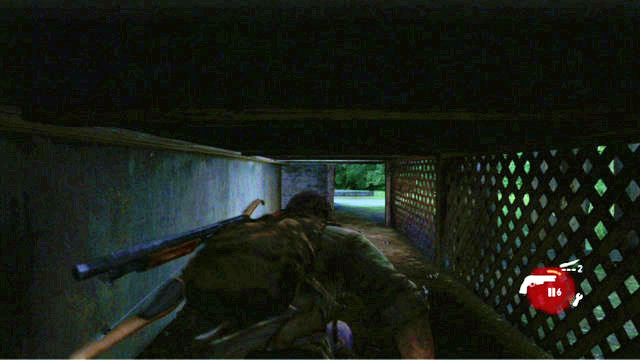 Keep to the right at first and choose the nearest cover - The Last of Us: Suburbs, The Suburbs Walkthrough - The Suburbs - The Last of Us Guide