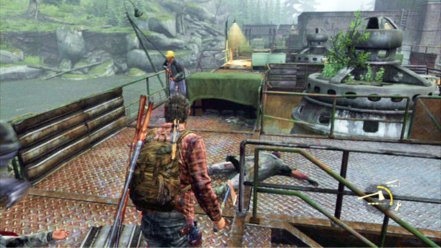 Sneak up to the enemies and kill them with the hatchet - The Last of Us: Hydroelectric Dam, Tommys Dam Walkthrough - Tommys Dam - The Last of Us Guide