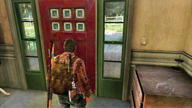 When the last one of the bandits dies, leave the building to complete this chapter - The Last of Us: Ranch House, Tommys Dam Walkthrough - Tommys Dam - The Last of Us Guide