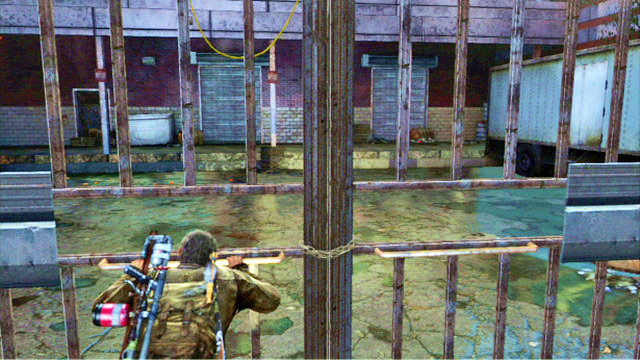 By riding ahead, you will eventually reach a laboratory building - The Last of Us: Go Big Horns! The University Walkthrough - The University - The Last of Us Guide