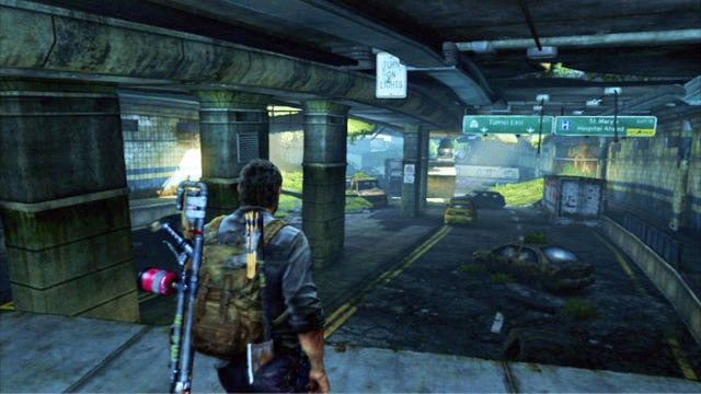 Once you get underground, keep to the wall on the right - The Last of Us: Underground Tunnel, Bus Depot Walkthrough, map - Bus Depot - The Last of Us Guide