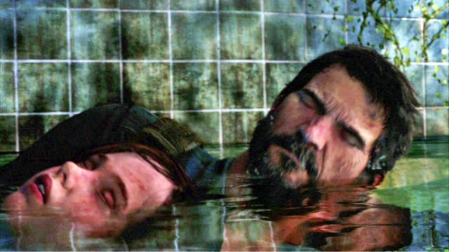To finish this stage, swim ahead and take the drowning Ellie with you - The Last of Us: Underground Tunnel, Bus Depot Walkthrough, map - Bus Depot - The Last of Us Guide