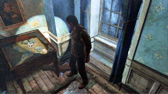 As you walk over the narrow passage, you will reach a cabinet with the next pendant in it - The Last of Us: The Outskirts, Artifacts and pendants - Artifacts and pendants - The Last of Us Guide