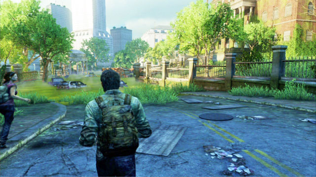As you go towards the capitol building, you will have to cross a green lake - The Last of Us: The Outskirts, Artifacts and pendants - Artifacts and pendants - The Last of Us Guide