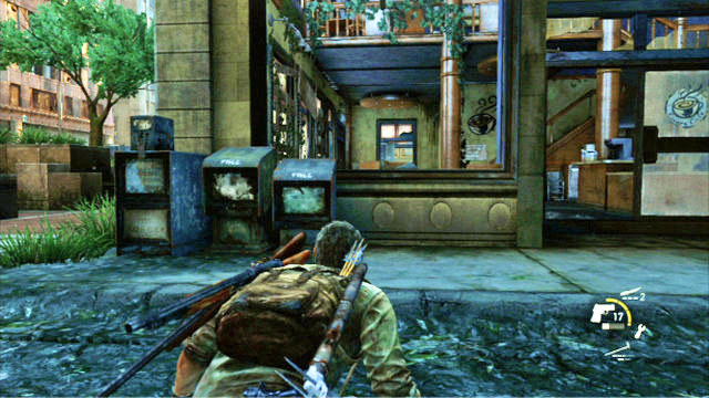 After Joel gives the shotgun back to Ellie, keep to the right side of this location - The Last of Us: Financial District, Escape the City, Artifacts and pendants - Artifacts and pendants - The Last of Us Guide