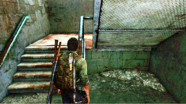 Go left and climb the stairs to the floor above - The Last of Us: Financial District, Escape the City, Artifacts and pendants - Artifacts and pendants - The Last of Us Guide