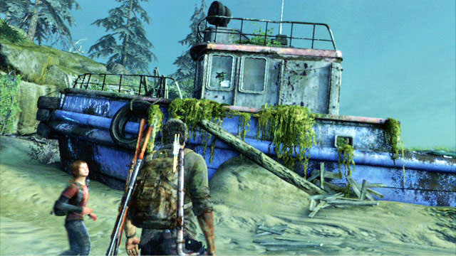 While going along the beach, you will bump into a shipwreck - The Last of Us: The Suburbs - Sewer, Artifacts and pendants - Artifacts and pendants - The Last of Us Guide
