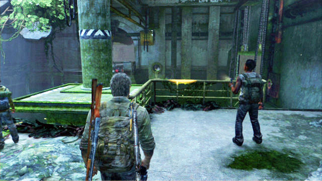 When you reach the area with the valve and the locked gate, you need to jump into the water - The Last of Us: The Suburbs - Sewer, Artifacts and pendants - Artifacts and pendants - The Last of Us Guide