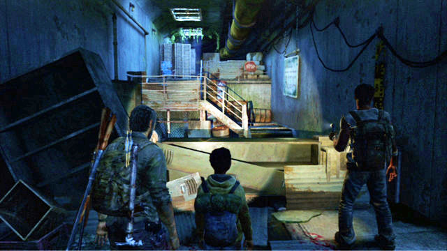 Soon after collecting the previous artifact, you will encounter a low staircase - The Last of Us: The Suburbs - Sewer, Artifacts and pendants - Artifacts and pendants - The Last of Us Guide