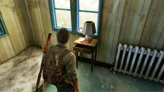 Enter the house and climb up the stairs - The Last of Us: Suburbs - Suburbs, Artifacts and pendants - Artifacts and pendants - The Last of Us Guide