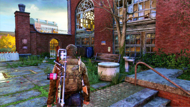 Right before you reach the second barricade (behind the gate with the flame thrower)) turn right - The Last of Us: The University, Artifacts and pendants - Artifacts and pendants - The Last of Us Guide