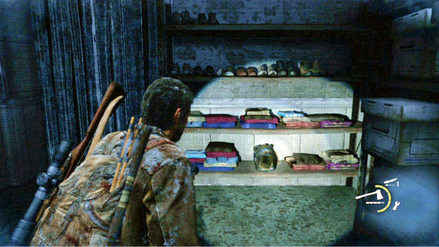 Joel will pick it up automatically after you reach the meat storage - The Last of Us: Lakeside Resort, Artifacts and pendants - Artifacts and pendants - The Last of Us Guide