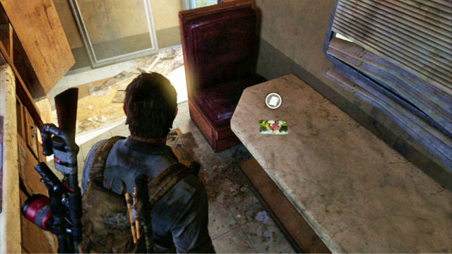 The photo is inside, on the table - The Last of Us: Bus Depot, Artifacts and pendants - Artifacts and pendants - The Last of Us Guide