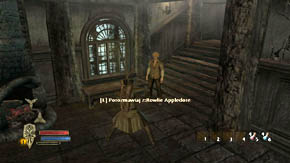 Locate the inn exit but don't use it yet - Bree - Chapter 1 - The Lord of the Rings: War in the North - Game Guide and Walkthrough