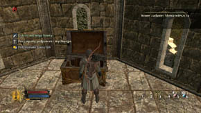 You will get to a golden treasure crate - Outer Wards - Chapter 1 - The Lord of the Rings: War in the North - Game Guide and Walkthrough