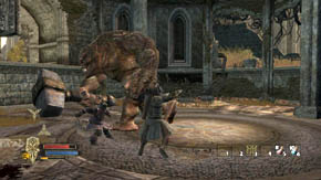 These gigantic beasts are very tough and fight with them is quite long - Outer Wards - Chapter 1 - The Lord of the Rings: War in the North - Game Guide and Walkthrough