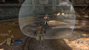 You can also simply him shoot at his head, but do run away if he begins to charge at you - Outer Wards - Chapter 1 - The Lord of the Rings: War in the North - Game Guide and Walkthrough