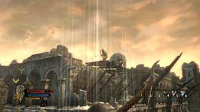 During the second and third stage, fast goblins will also be going down the walls on the left and right, but you should easily manage to kill these opponents - Inner Wards - p. 1 - Chapter 1 - The Lord of the Rings: War in the North - Game Guide and Walkthrough